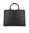 Elisabetta Franchi Medium Tote Bag With Logo In Black