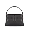 Elisabetta Franchi Black Handbag With Maxi Logo In Black