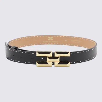 Elisabetta Franchi Black High Waist Belt