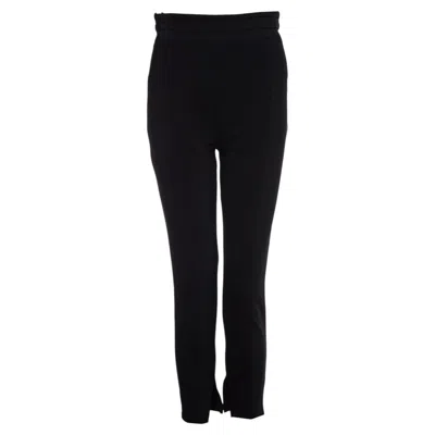 Pre-owned Elisabetta Franchi , Black High Waist Pantalon.