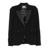 Elisabetta Franchi Tailored Blazer With Satin Lapel
