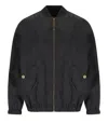 Elisabetta Franchi Black Jacquard Bomber Jacket