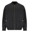 Elisabetta Franchi Black Jacquard Bomber Jacket