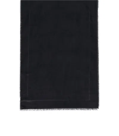 Elisabetta Franchi Black Jacquard Scarf