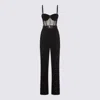 Elisabetta Franchi Tailored Jumpsuit With Corset Bodice In Black