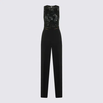 Elisabetta Franchi Black Jumpsuit