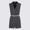 Elisabetta Franchi Black Jumpsuits In Multi