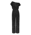 Elisabetta Franchi Black Jumpsuit With Sequins In Black