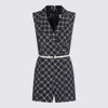 Elisabetta Franchi Black Jumpsuits In Multi