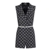 Elisabetta Franchi Black Jumpsuits In Multi