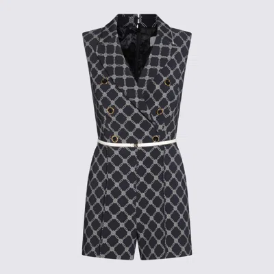 Elisabetta Franchi Black Jumpsuits In Multi