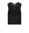 Elisabetta Franchi Black Knitted Lurex Top In Black