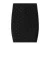 Elisabetta Franchi Crystal-lettering Ribbed Mini Skirt
