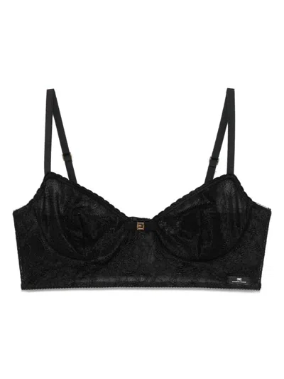 Elisabetta Franchi Black Lace Bra