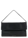 Elisabetta Franchi Logo-embossed Folded Shoulder Bag In Black