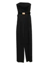 Elisabetta Franchi Long Jumpsuit Lace-up Back