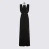 Elisabetta Franchi Knee Length Dress Belt Detail In Black