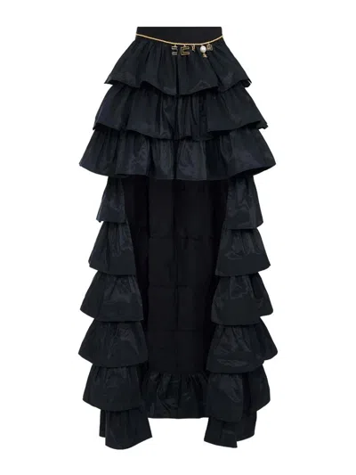 Elisabetta Franchi Black Maxi Skirt