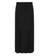 Elisabetta Franchi Black Midi Skirt In Black