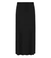 Elisabetta Franchi Black Midi Skirt In Black