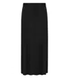 Elisabetta Franchi Black Midi Skirt In Black