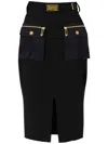 Elisabetta Franchi Logo-plaque Midi Skirt
