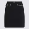 Elisabetta Franchi Horse-collar Button-down Skirt In Black