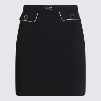 Elisabetta Franchi Black Mini Skirt