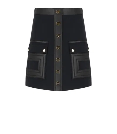 ELISABETTA FRANCHI ELISABETTA FRANCHI BLACK MINI SKIRT