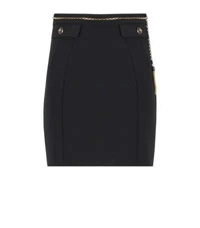 Elisabetta Franchi Black Mini Skirt
