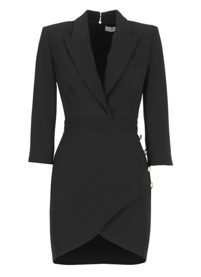 Elisabetta Franchi Mini Dress In Black
