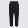 Elisabetta Franchi Flap Pockets High Waist Pleated Trousers In Black