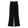 Elisabetta Franchi Large Leg Trousers With Folds In Black