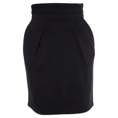 Pre-owned Elisabetta Franchi , Black Pencil Skirt.
