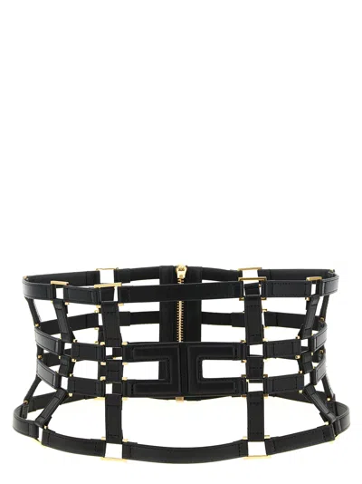 Elisabetta Franchi Black Polyethylene High-waist Women's Belt