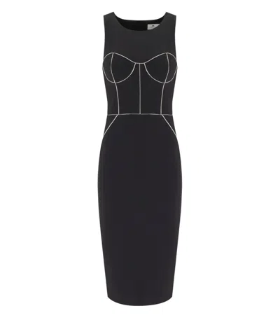 ELISABETTA FRANCHI ELISABETTA FRANCHI BLACK SHEATH DRESS