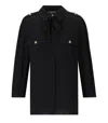 Elisabetta Franchi Black Shirt With Bow In Black