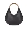 Elisabetta Franchi Small Jewel-handle Tote Bag In Black