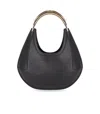 Elisabetta Franchi Black Shoulder Bag In Black