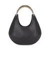 Elisabetta Franchi Black Shoulder Bag In Black