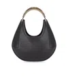 Elisabetta Franchi Small Jewel-handle Tote Bag In Black