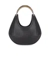 Elisabetta Franchi Small Jewel-handle Tote Bag In Black