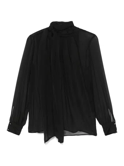 Elisabetta Franchi Black Silk Blouse