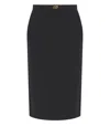 Elisabetta Franchi Black Skirt With Logo In Black