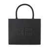 Elisabetta Franchi Borsa Tote Nera Piccola Con Impunture A Contrasto In Black