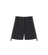 Elisabetta Franchi High-waisted Tailored Black Shorts