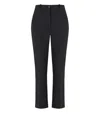 Elisabetta Franchi Cropped Flared Trousers In Black