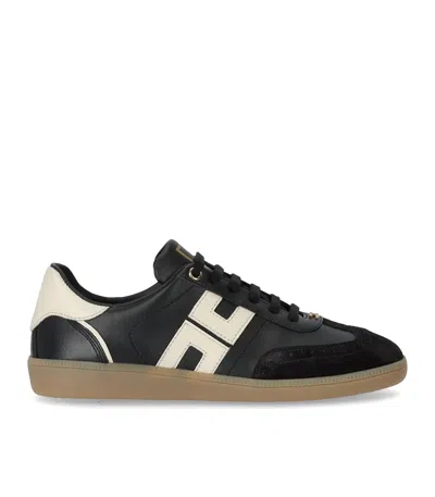 ELISABETTA FRANCHI BLACK SNEAKER WITH LOGO