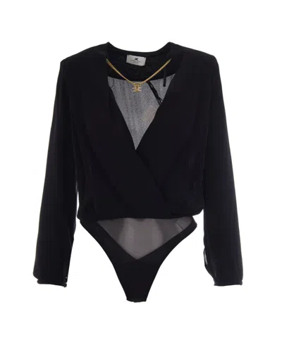 Elisabetta Franchi Black Solid Swimwear
