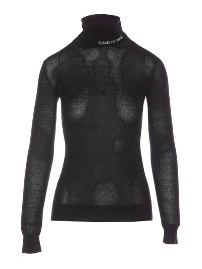 ELISABETTA FRANCHI BLACK SWEATER